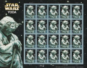 U.S. 41c Star Wars Yoda Sc #4205 MNH, Sheet/20 (S19393)