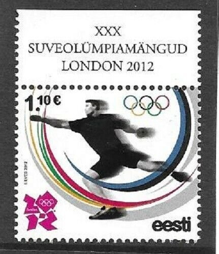 2012  ESTONIA  -  SG. 685  -  OLYMPICS 2012.  LONDON  -  MNH