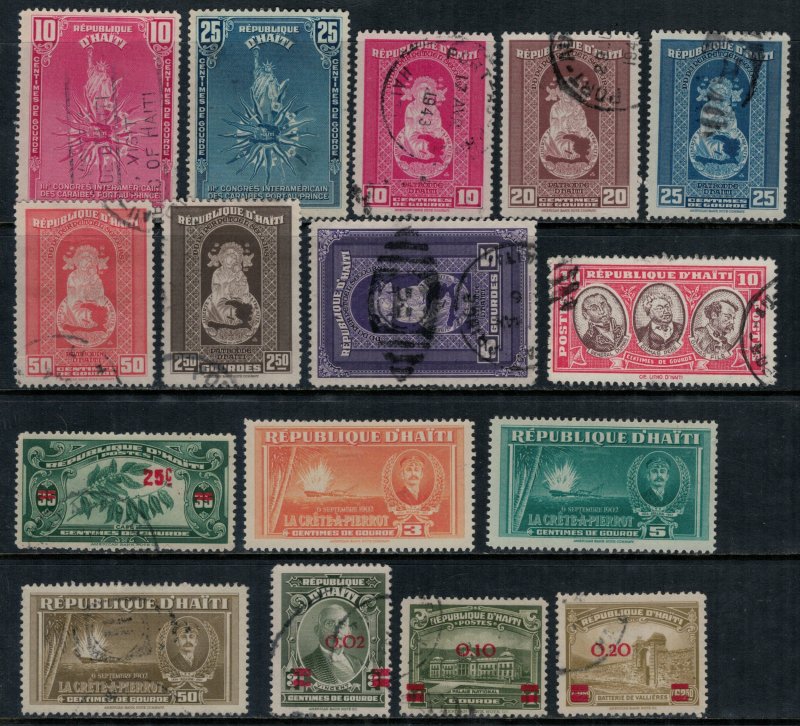 Haiti #335,7-9,42,4-50,3,7,9-60*/u  CV $16.20