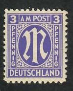 German Occupation; Scott 3N2; 1945;  Unused; NH