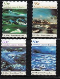 Australian Antarctic Territory Sc L77-80 1989 Paintins stamp set mint NH