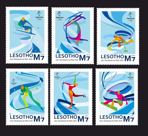Stamps .Olympic Games in Beijing  Lesotho 2022 year, 6 stamps perforated
