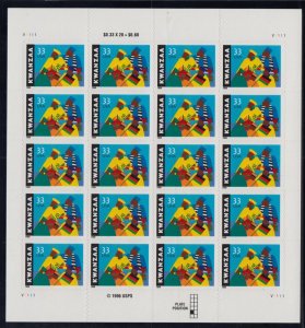 1999 Kwanzaa holiday season 33c Sheet of 20 Sc 3368 MNH