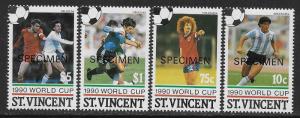 ST. VINCENT SC# 1338-41 SPECIMEN O.P. FVF/MNH 1990