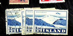 ICELAND C27 (4) USED FVF Cat $42