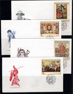 Czechoslavakia 1970 Sc 1722-5 FDC (set of 4)