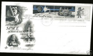 1434-5 Space Achievement Artcraft Zip pr FDC Huntsville