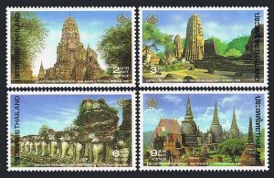 Thailand 1561-1564,1564a sheet,MNH. Heritage Day,1994.Historical Landmarks.