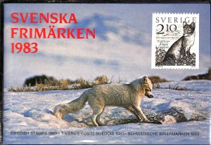 Sweden, complete folder with MNH stamps, year set 1983