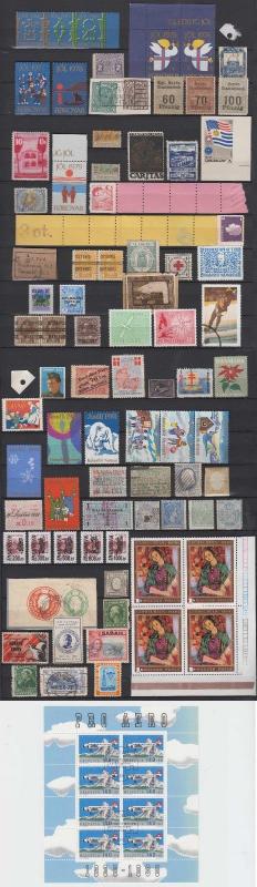 WORLDWIDE 1880-1970 REVENUES, CINDERELLA, ODDITIES, TBC, SHEET 229 STAMPS + 6 SS 