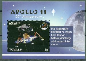 Tuvalu 2018 MNH Apollo 11 Moon Landing 50th Anniv 1v S/S Space Stamps