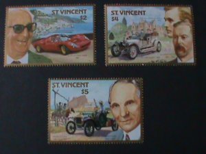 ST. VINCENT- SC#1045-7-CENTENARY OF AUTOMOBILE MNH VF WE SHIP TO WORLDWIDE