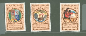 Norfolk Island #517-519  Single (Complete Set)