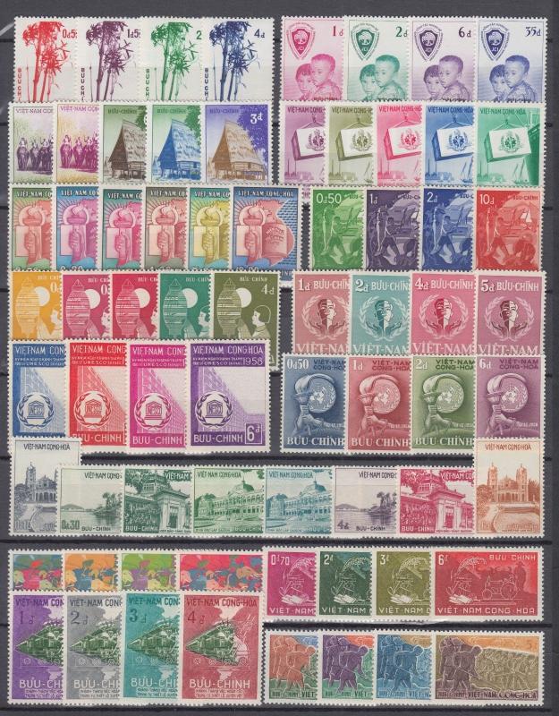 South Vietnam 1951-1975 100% Complete Collection include Unissued MNH Luxe