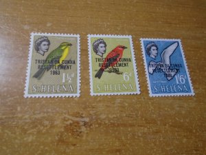 Tristan Da Cunha  #  56 / 60 / 64  MNH  Birds