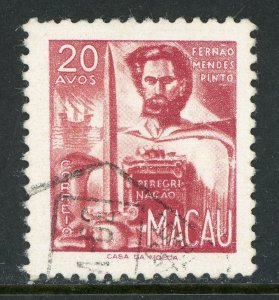 China 1951 Macau 20 Avos Portraits Scott #358 VFU  X915