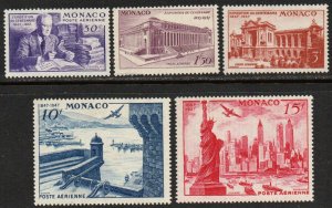 Monaco Sc #C16-C20 Mint Hinged