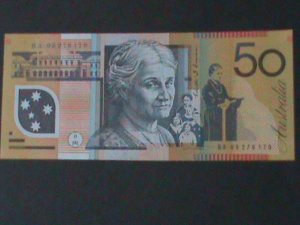 ​AUSTRALIA-1995- RESERVE BANK-POLYMER NOTE-$50 DOLLARS-UN-CIRCULATED-VF