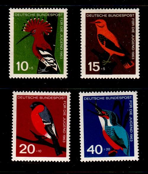 Germany Sc B388-91 1963 Birds stamp set mint NH