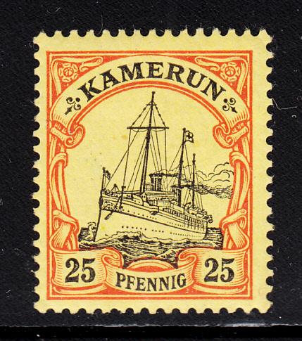 Cameroun 1900 MH Scott #11 25pf Kaiser's Yacht 'Hohenzollern' 