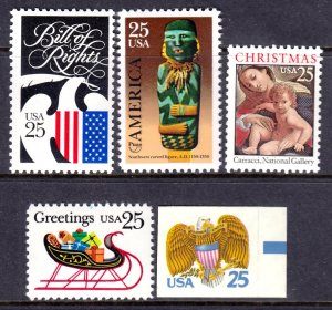 United States 1989 Mint MNH Accumulation SC 2421,2426,2427,2428,2431