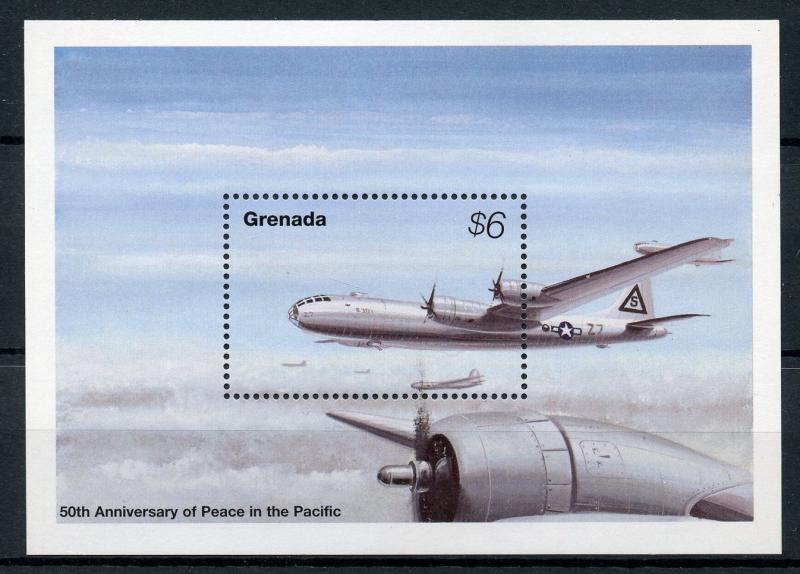 Grenada 1995 MNH WWII WW2 VJ Day Peace in Pacific 1v SS Military Aviation Stamps