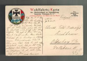 1915 Germany Feldpost Turkey Real Picture Postcard Cover Enver Pascha