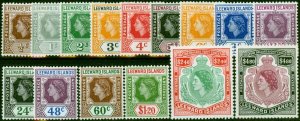 Leeward Islands 1954 Set of 15 SG126-140 V.F MNH (5)