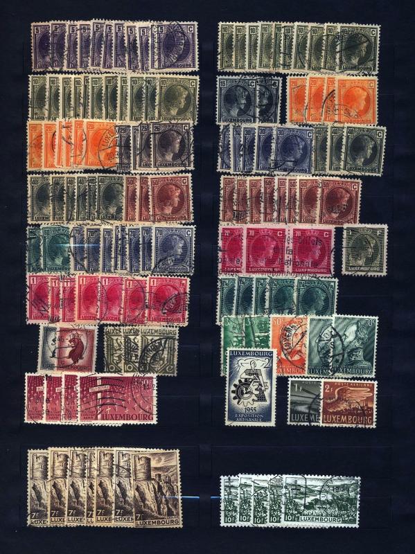 LUXEMBOURG 1950s/70s M&U Collection(Apprx 500+Items) (PB82