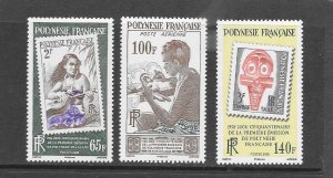 FRENCH POLYNESIA #987-9 STAMP ANNIV.    MNH