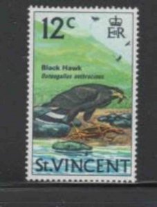 ST. VINCENT #288 1970 12c BLACK HAWK MINT VF NH O.G