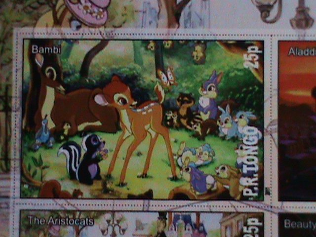 ​TONGA STAMP-FAMOUS DISNEY MOVIES-CARTOON-MNH STAMP SHEET #5