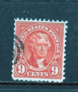 Scott #  641   USED  single