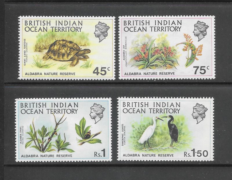 BRITISH INDIAN OCEAN TERRITORY #39-42 MH