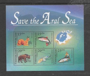 FISH - UZBEKISTAN #113 SAVE THE ARAL SEA S/S MNH