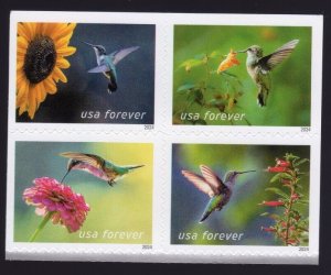 Scott #5854a (5851-54) Garden Delights Block of 4 Forever Stamps - MNH UV