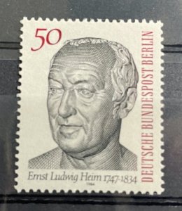 (737) BERLIN 1984 : Yv# 684 DR. ERNST LUDWIG HEIM DOCTOR - MNH VF