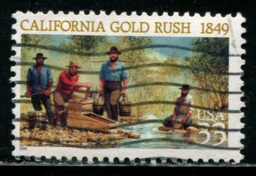 3316 US 33c California Gold Rush, used