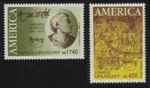 Uruguay Amerigo Vespucci Voyages of Discovery UPAEP 2v 1991 MNH SG#2049-2050