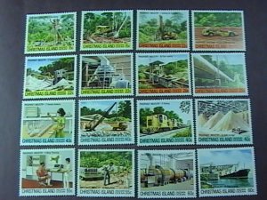 CHRISTMAS ISLAND # 95-110-MINT NEVER/HINGED-COMPLETE SET------1980-81