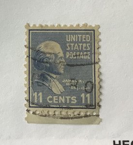 USA 1938  Scott 816 used - 11c James Knox Polk