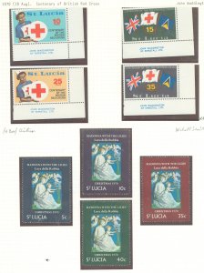 St. Lucia #282-293 Mint (NH) Single (Complete Set)