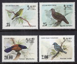 Sri Lanka 691-694 Birds MNH VF