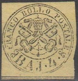 Roman States #4a F-VF Unused CV $265.00  (C1046)