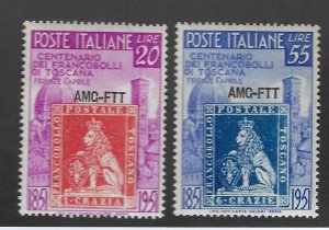 Italian Trieste SC#109-110 MNH F-VF SCV$32.00...Great Country!