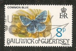 Guernsey   Scott  218   Butterfly     Used