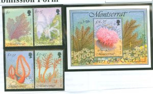 Montserrat #855-859  Single (Complete Set)