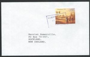 FIJI 1991 cover LEKUTU P.A. boxed cancel..................................50649