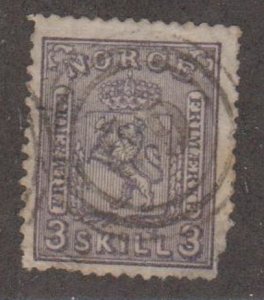 Norway Scott #13 Stamp - Used Single