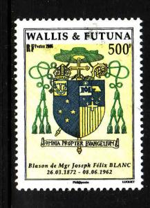 Wallis & Futuna-Sc#627-unused NH set-Arms of Monsignor Joseph Felix Blanc-2006-